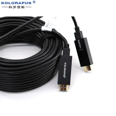 Fiber Optical Active 4K@60Hz HDMI 2.0 Cable Wear Pipe Type HDMI Cable