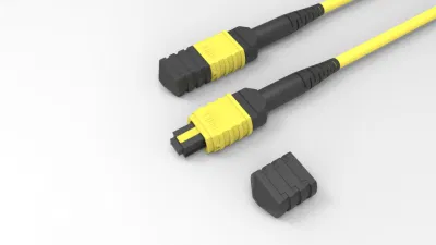 MPO to MPO MTP Single-Mode/Multi-Mode 4-48 Cores 0.9mm 2.0mm Fiber Optic Patch Cord Jumper Cable Om4 Om3 Us Conec MTP Connector