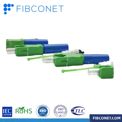 FTTH Fiber Optic Sc APC Hotmelt Type Optical Fast Connector