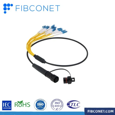 Sc/St/FC/LC/E2000/MPO/MTP Duplex Single Mode PC/Upc/APC Sm mm 0.9/1/3mm Waterproof Patch Cable Customized Fiber Optic Patch Cord