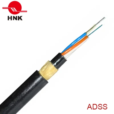 All Dielectric Self Supported 2PE Sheath Optical Cable ADSS