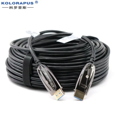 Kolorapus 5m 10m 15m 20m 25m 30m 50m 100m HDMI 8K 60Hz 48gbps 4K 60Hz 18gbps Aoc HDMI 2.1 2.0 Ultra-HD Active Optical Fiber Optic Cable