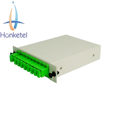 Lgx Box Cassette 1 X 8 Fiber Optic PLC Splitter Connector Sc/APC