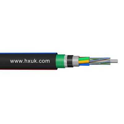 GYTA53 Buried Fiber Optic Cable 24 48 72 96 144 Core Outdoor Optical Fiber Cable