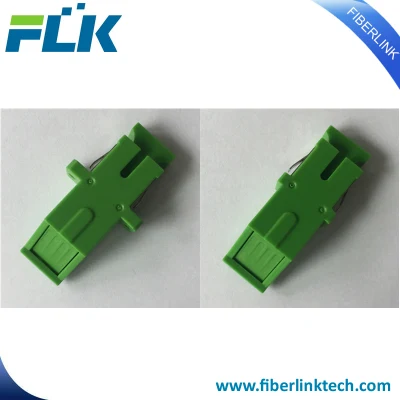FTTX FTTH Fiber Optic Sm mm Auto Open Shutter Sc Adapter Upc/APC with or Without Flange