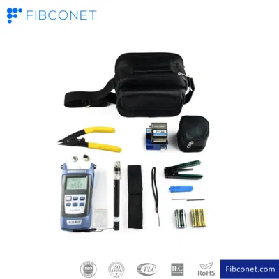 Hot Selling Fiber Optic Splicing Tool Kit Price for Installing Fast Connector and Fiber Optic Drop Cable