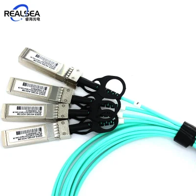 5m 40g Qsfp+ to 4X10g SFP+ Aoc Active Optical Cable Optic Cable Mmf for Ethernet and Fiber Channel