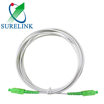 Waterproof Single Mode Multi Mode 9/125um LSZH Fiber Optical Jumper Cable Patch Cord with Sc Connector FTTH Drop Patch Cord