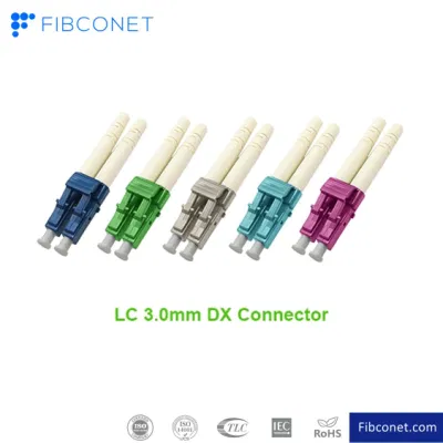 Mechanical LC Type 3.0mm Sx Dx 2.0mm Sx 0.9mm Fiber Optic Connector