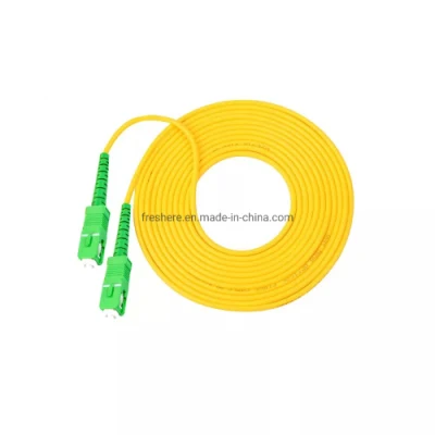 Sc-Sc APC Type Single Mode Sc APC Fiber Optic Patch Cord Simplex Fiber Optical Jumper Cable