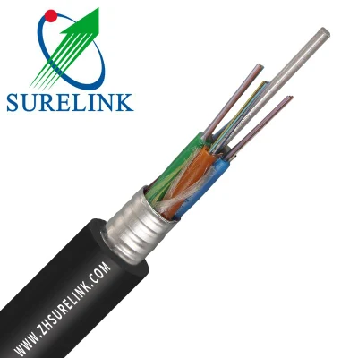 Outdoor Anti-Rodent Duct Aerial Sm Armoured Optic Fibre Cable GYTA GYTA53 GYTS Multi Loose Tube 24 36 48 Core Fiber Optic Cable