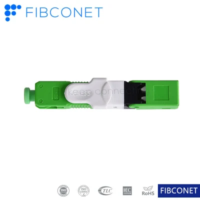 IP Series FTTH Sc APC Flip Type Quick Connector Fiber Optic Fast Connector for Patch Cord