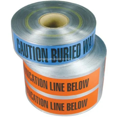 Caution Buried Water Line Below-Underground Detectable Warning Tape Utility PE Non Detectable Warning Tape Caution Fiber Optic Cable Buried Below