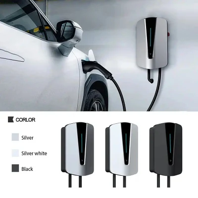 EV Car Charger LED Display Electric Vehicle Pile 7kw 11kw