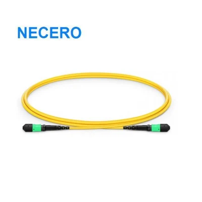 3meter (10FT) MTP -MTP Male Connector 12 Fibers Sm Trunk Fiber Optic Patch Cord Cable, Type a, LSZH, Yellow Jacket