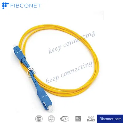 FTTH Fiber Optic/Optical Patch Cord Sc to Sc Fibconet Sc/Upc Sc/APC Sm mm Patch Cord