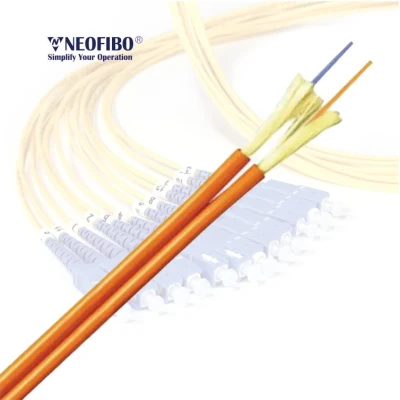 Neofibo G652D-Sm-Dx-2.8-LSZH Duplex Zipcord Price Per Meter Single Mode Fiber Optic Cable