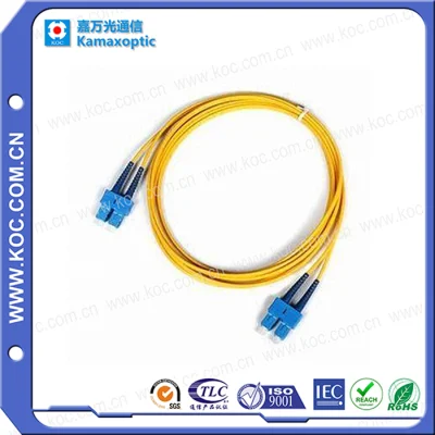 SC/PC Duplex Singlmode Fiber Optic Cable