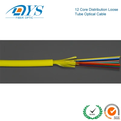 Fiber Optic Indoor Distribution Cable 12 Core LSZH PVC