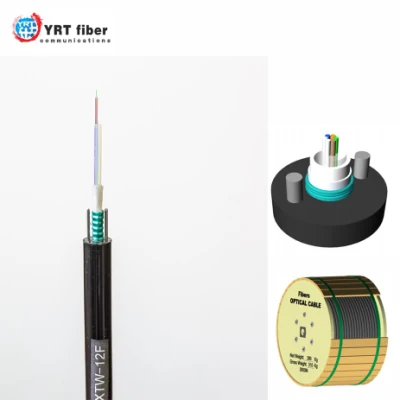  Outdoor Armored Singlemode Fiber Optic Cable with G652D Fiber HDPE Jacket GYXTW