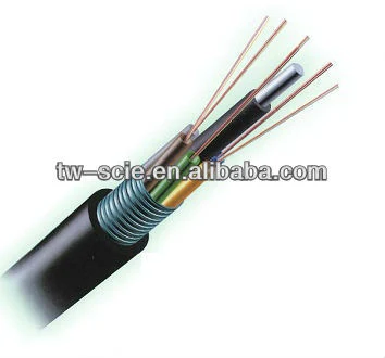 Good Performance Outdoor Armored Fiber Optical Cable with Corning Itu-T G652D GYTS Manufacturer