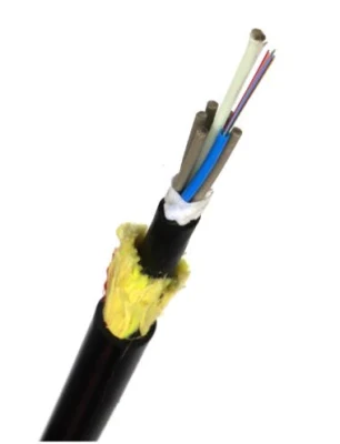 China Outdoor Underground 24 48 Core Single Mode 100m Span Fiber Optic/Optical ADSS Cable
