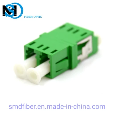 Single Mode LC/APC Duplex Plastic Fiber Optic Adapter Without Flange