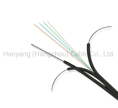 Hangzhou Factory Fiber Optic Cable 1 2 4 6core Single Mode G652A G652D G657A1 Ethernet Internet WiFi 1km 2km 3km