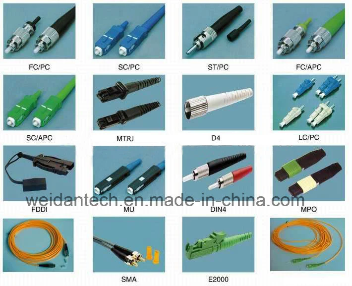 LC-FC Sm/mm/Om1/Om2/Om3/Om4 Sx 2.0/3.0 PVC/LSZH Optical Fiber Patch Cord