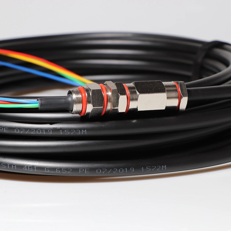 Softel Optic Fiber Pre-Terminated Waterproof Pigtail Cable, LC, Sc/APC 4 Core Waterproof Fiber Pigtail