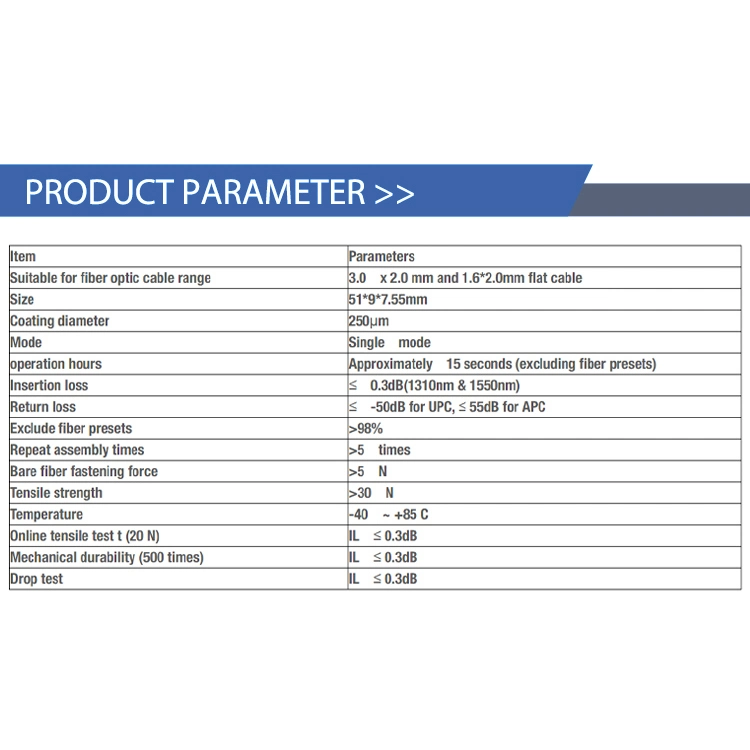 Hot Sale Embedded Sc/LC APC/Upc Fast Connector Single Mode Multi Mode Fiber