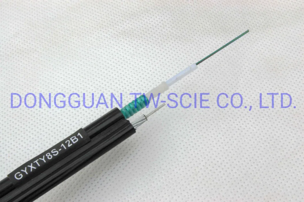 Outdoor Figure 8 Self-Support Multimode Fiber Optic Cable 4/6/8/12/24 Core