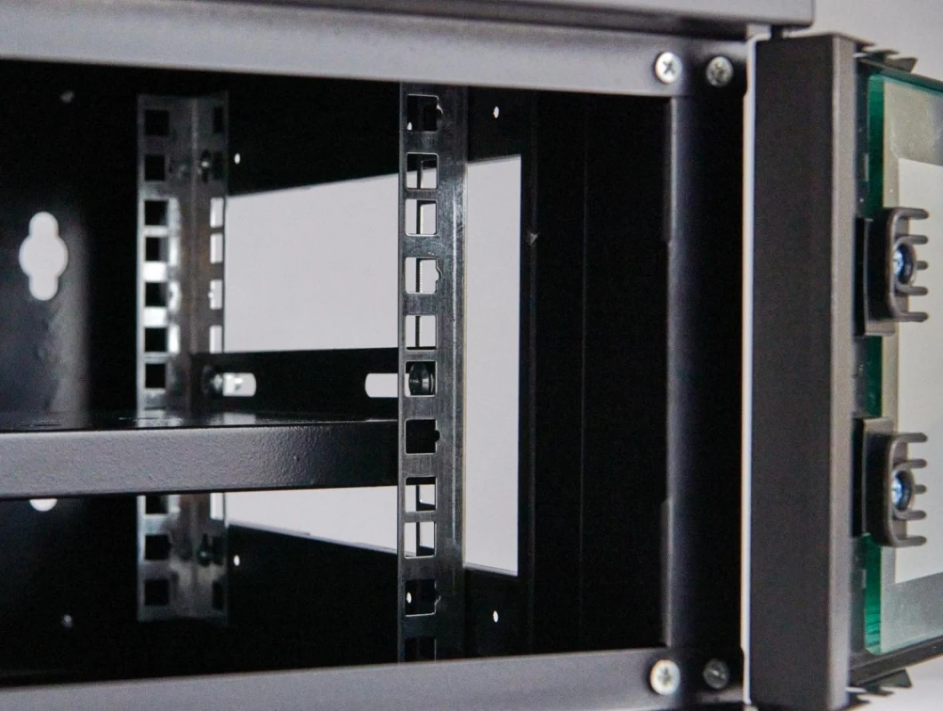 15u Glass/Mesh Door Wall Mount Cabinet for Network Switches/Data Room Center/Office/Home/Fiber Optic Equipment