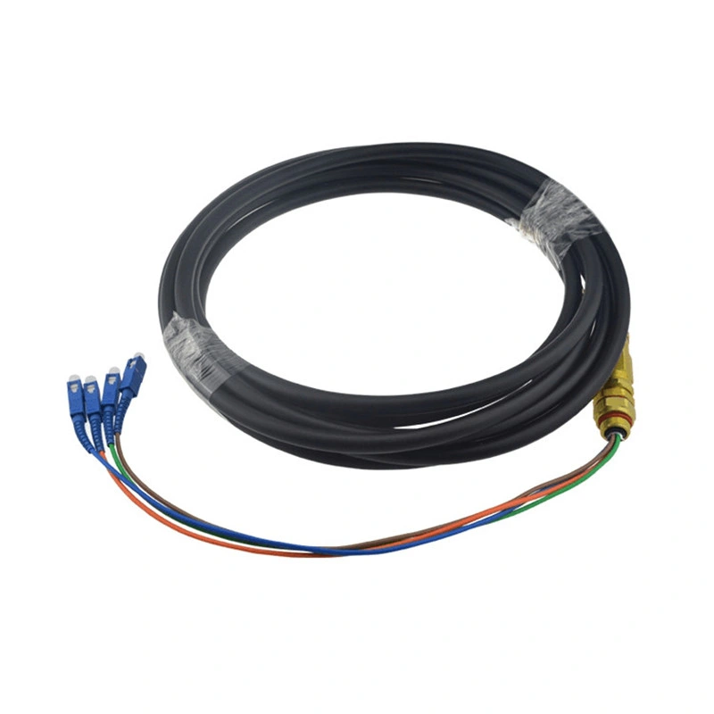 Optic Fiber Pre-Terminated Waterproof Pigtail Cable, 2 4 Core Waterproof Fiber Pigtail
