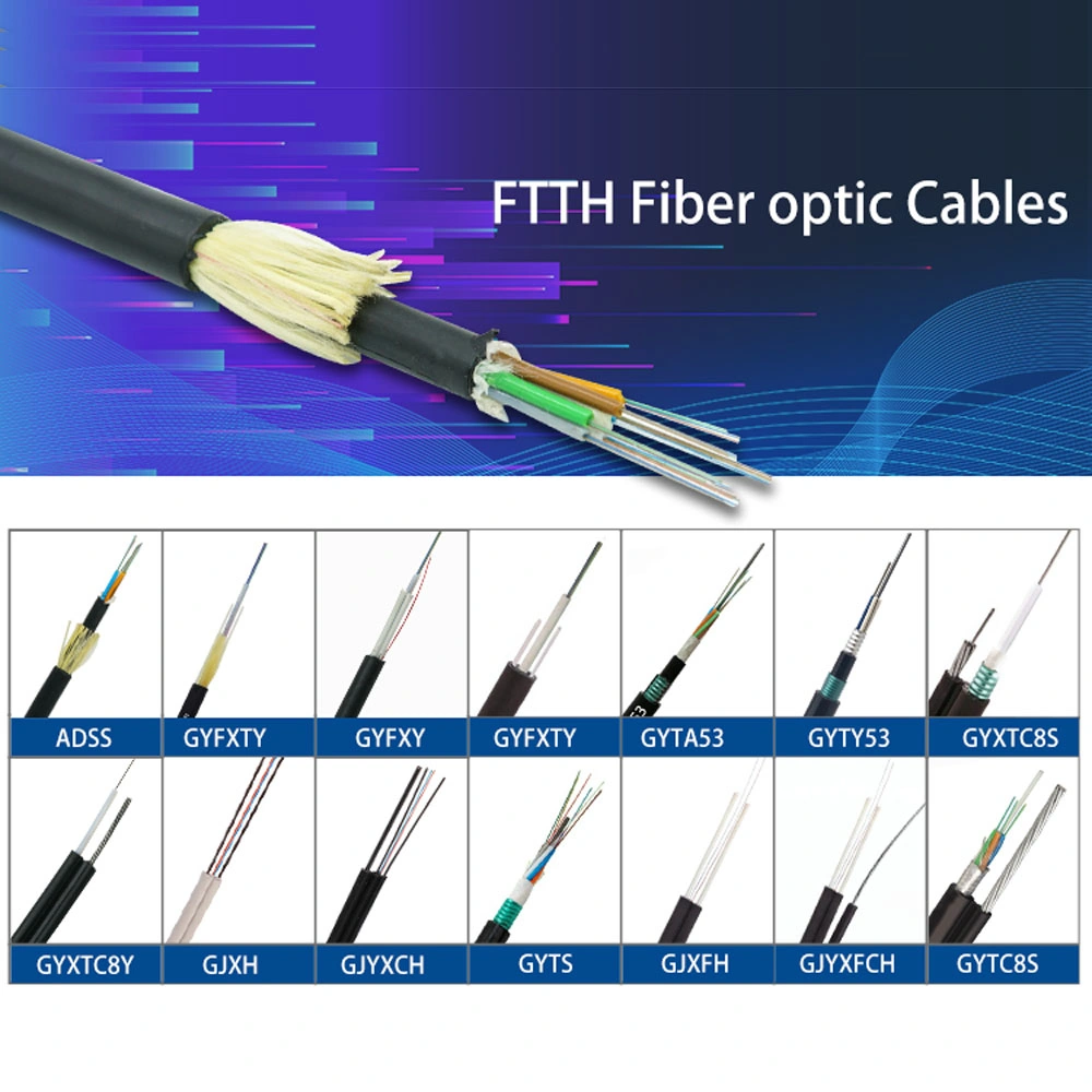 Kolorapus Outdoor Single Mode GYTA/S 144 96 72 48 36 24 12 Core Fiber Optic Cable