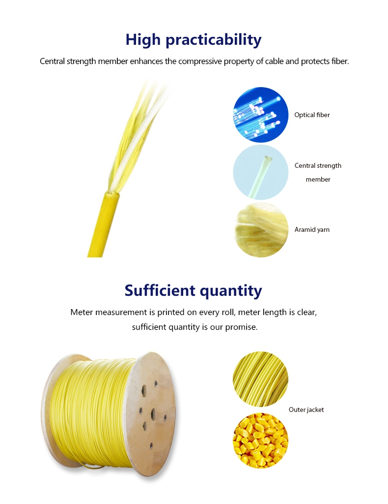 Indoor Multi-Core Round Tight Buffered Fiber Optic Cable