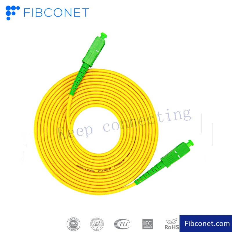 FTTH Fiber Optic/Optical Patch Cord Sc to Sc Fibconet Sc/Upc Sc/APC Sm mm Patch Cord