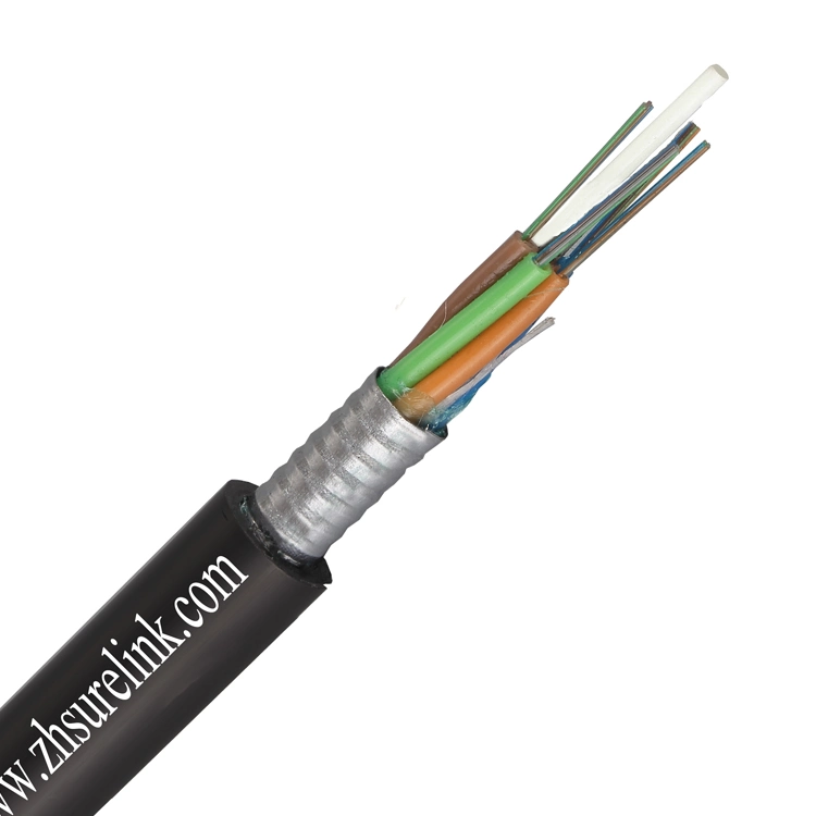 Supplier 48 Core GYTA53 Optical Fiber Cable PE Double Jacket GYTA53 Underground Optical Fiber Cable Direct Burial Optic Cable Single Mode GYTA53