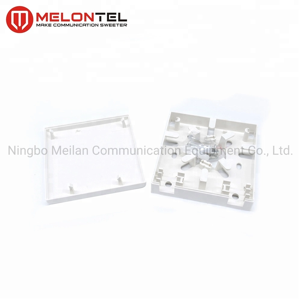 2 Port Fiber Optic Mounting Box Fiber Optic Outlet Box FTTH Wall Outlet