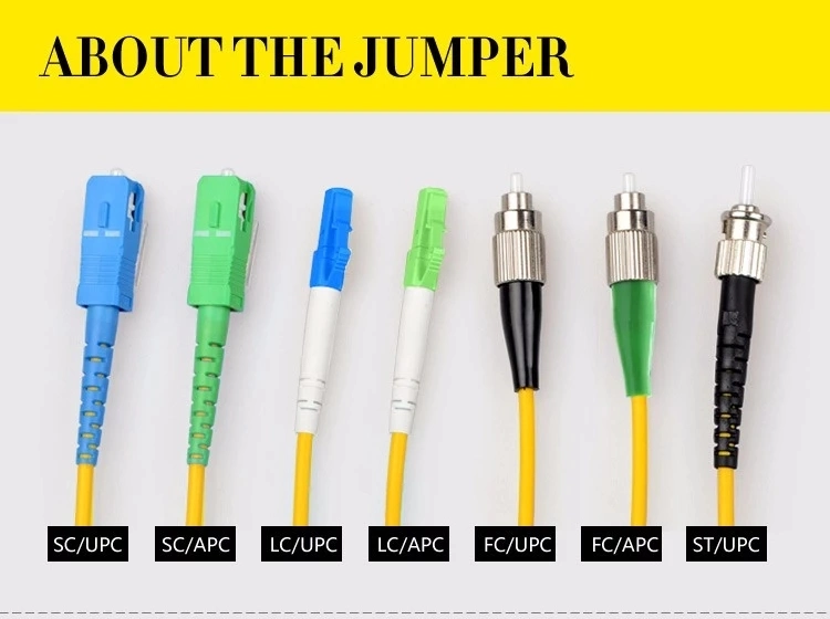 FC/Sc/LC/St/MTRJ/Mu Fiber Optic Patch Cord with All Types of Connectors