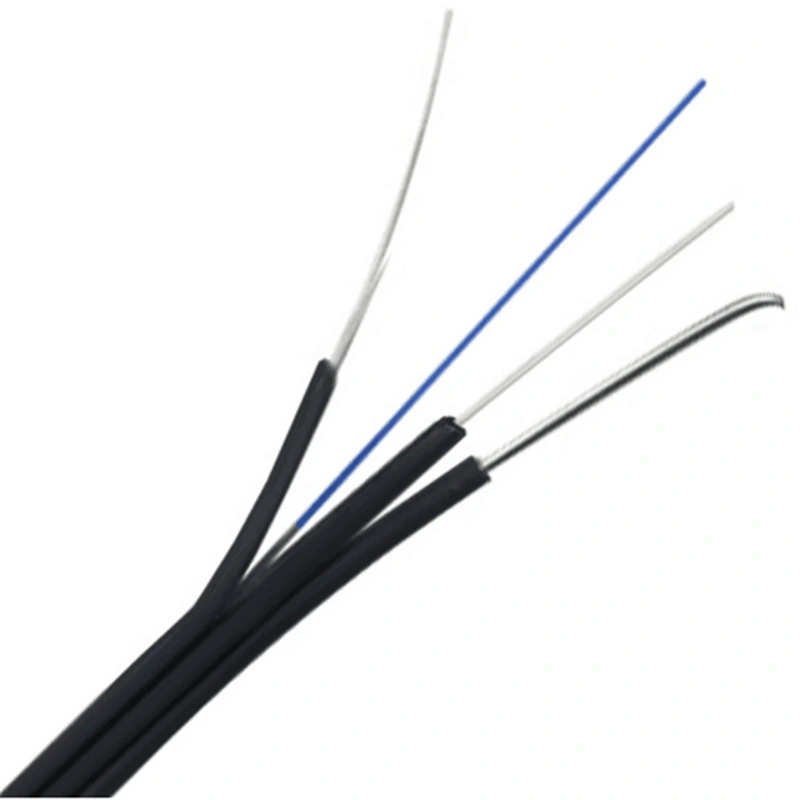 Fiber Optic 1 2 4 Core G657A LSZH FRP/Kfrp FTTH Drop Cable