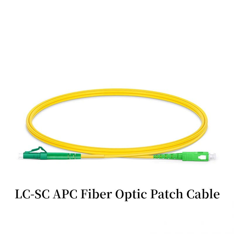 Fiber Optic Patch Cable Fiber Patch Cord with APC Polishing Type LC-Lsh Connector Simplex Cable 3.0mm LSZH