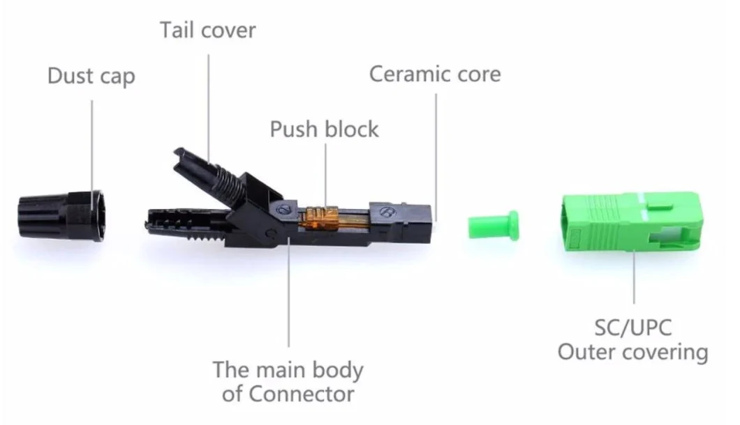 FTTH Fiber Optic Sc Upc Fast Connector for Drop Cable Connector