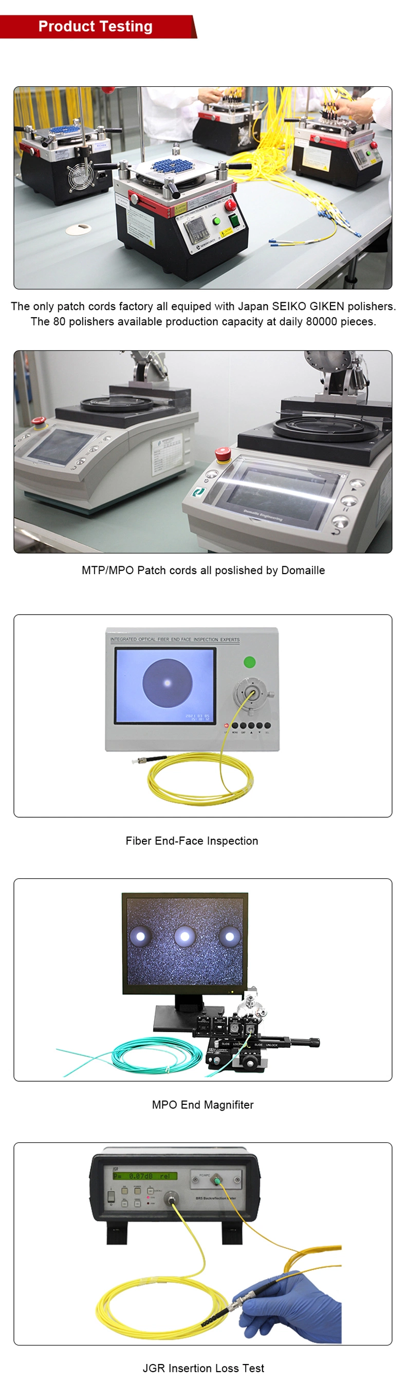 Factory Price LC/Sc/FC/St Singlemode Multimode Fiber Optical/Optic Network Cable Patch Cord