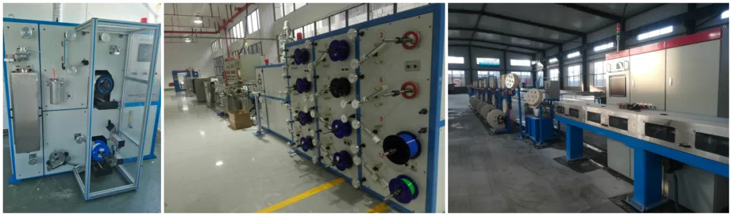 Jelly Filled Optic Fiber Cable Loose Tube Making Machine Dry Tube Secondary Coating Line