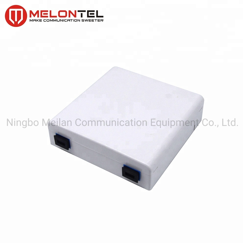 2 Port Fiber Optic Mounting Box Fiber Optic Outlet Box FTTH Wall Outlet