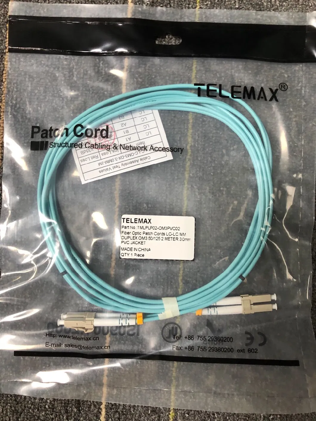 Fiber Optical Patch Cord Sc/Upc 1m 2m Fo Patch Cord