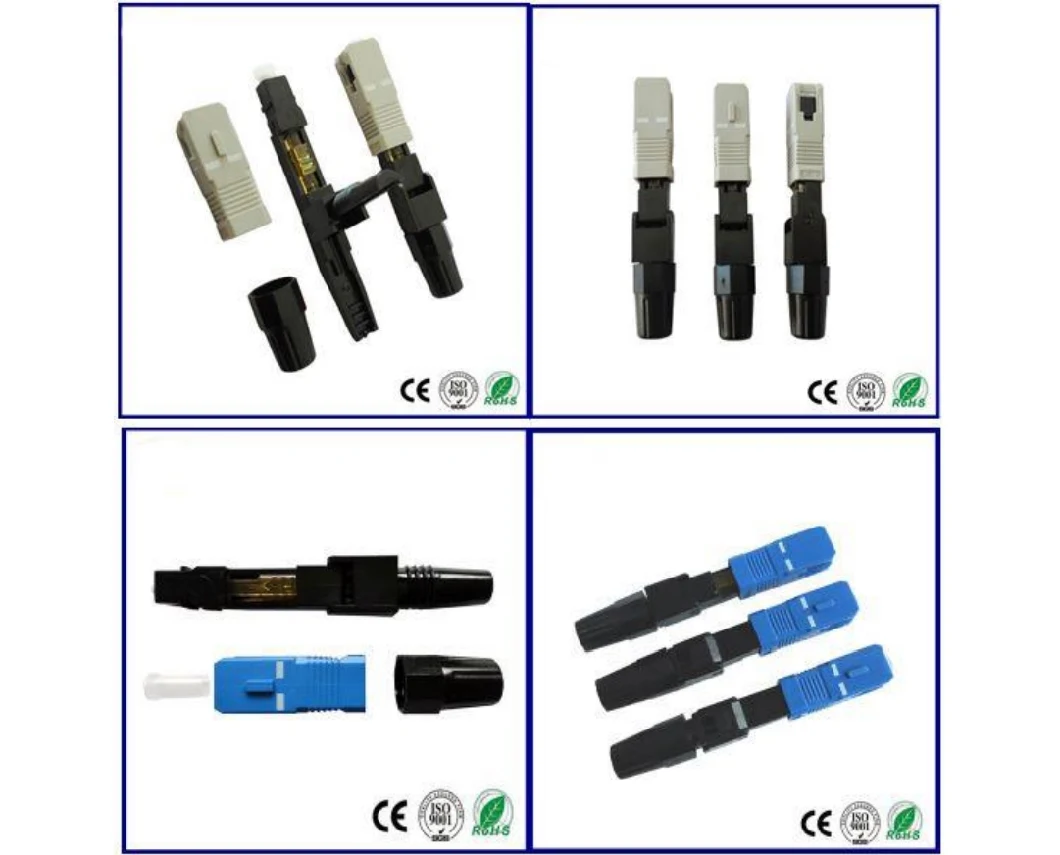 FTTH Sc-a Upc Sc/FC/LC/St Fastener Fiber Optic Fast Connector Quick Connector for Patch Cord
