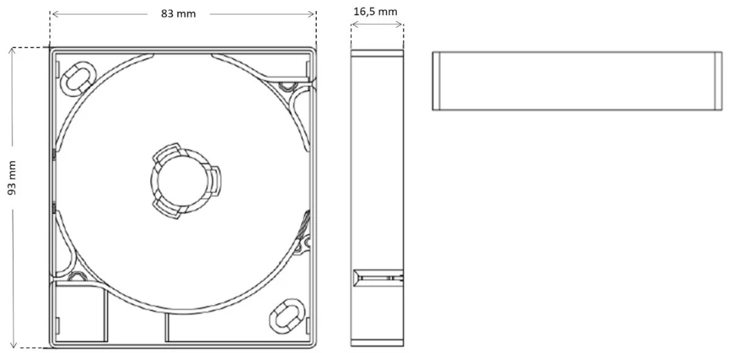 FTTH Fiber Solution LC Socket Indoor Wall Outlets Rosette Box