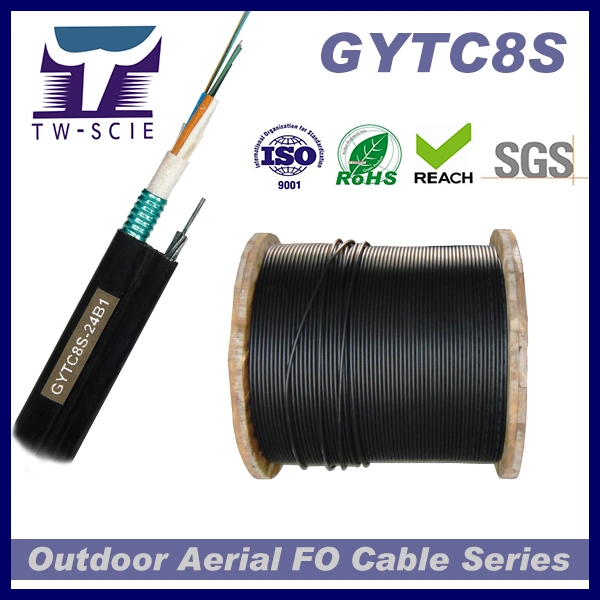 48 Core Aerial Overhead Fiber Optic Cable (GYTC8S)